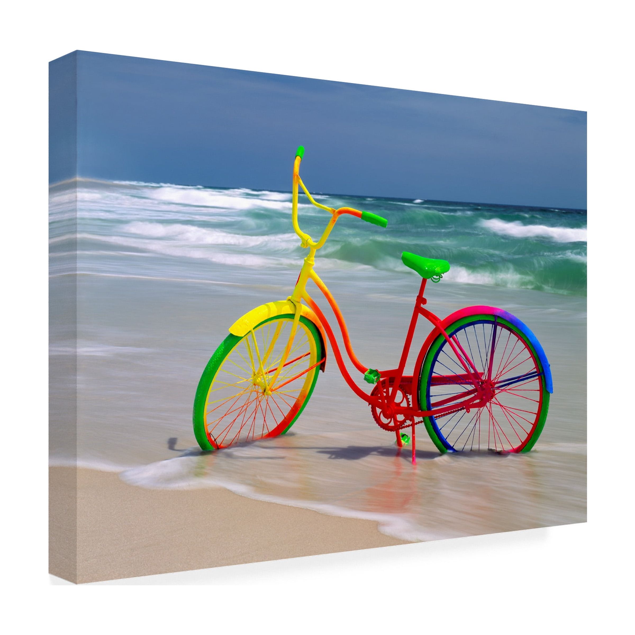 Trademark Fine Art 'Rainbow Bike' Canvas Art by Mike Jones Photo