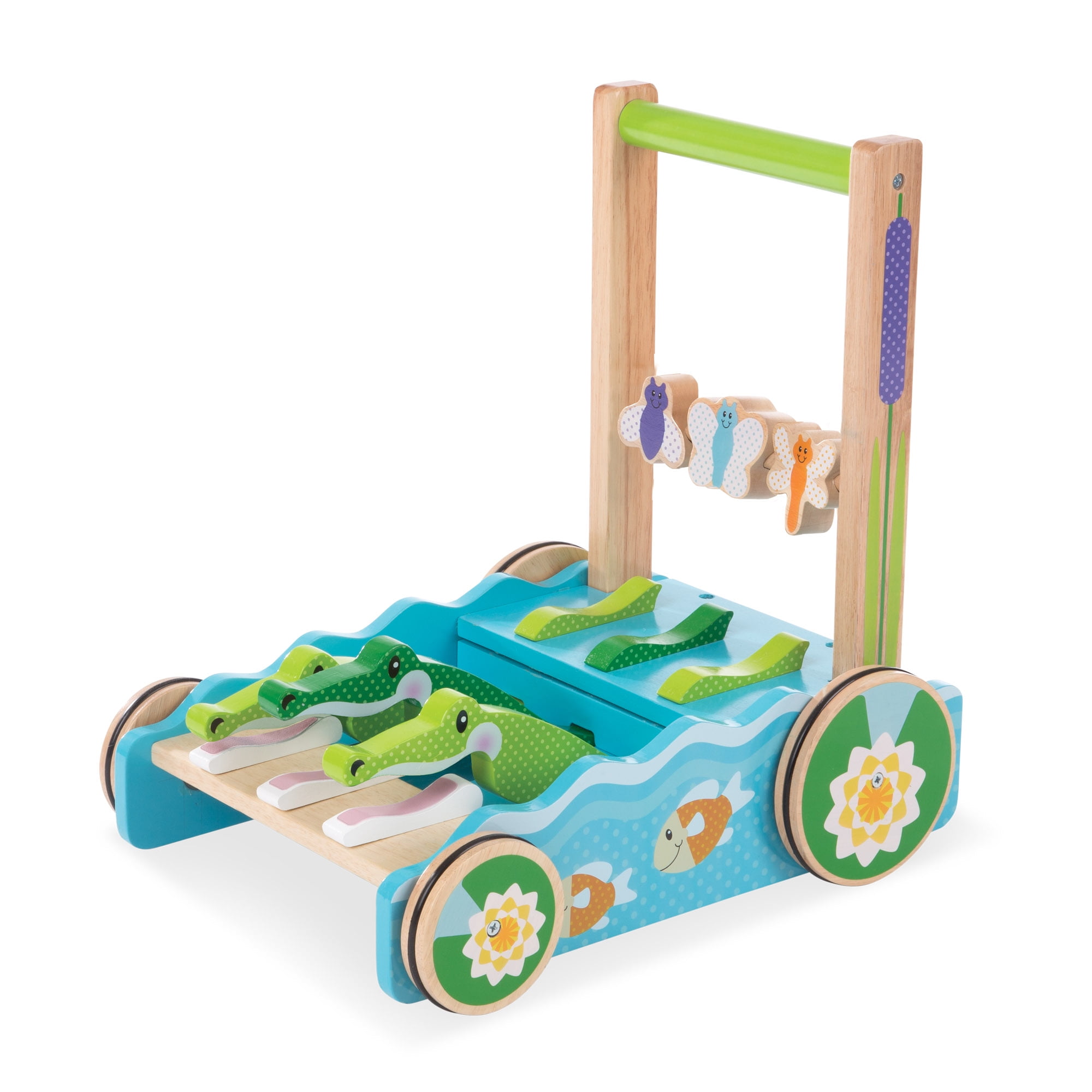 Push Toy Wooden Walker Melissa and Doug Chomp & Clack Learn to Walk 