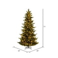 thumbnail image 3 of Vickerman 7.5' x 54" Natural Fraser Fir Artificial Christmas Tree, 3mm LED Color Changing Lights, 3 of 8