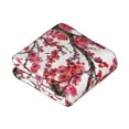 thumbnail image 2 of Pink Sakura Japan Cherry Blossom Throw Blanket Soft Sofa Bed Fleece Blankets For Men Women Boy Girl Gifts Blankets 40"X30", 2 of 9