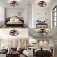 thumbnail image 6 of Rustic Ceiling Fan Light Farmhouse Flush Mount Chandelier with Remote Control, 6 of 15