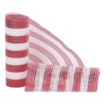 thumbnail image 2 of Holiday Time  10.5 inch x 5 Yards Poly Mesh With Metallic, Red & White Stripe, 2 of 4
