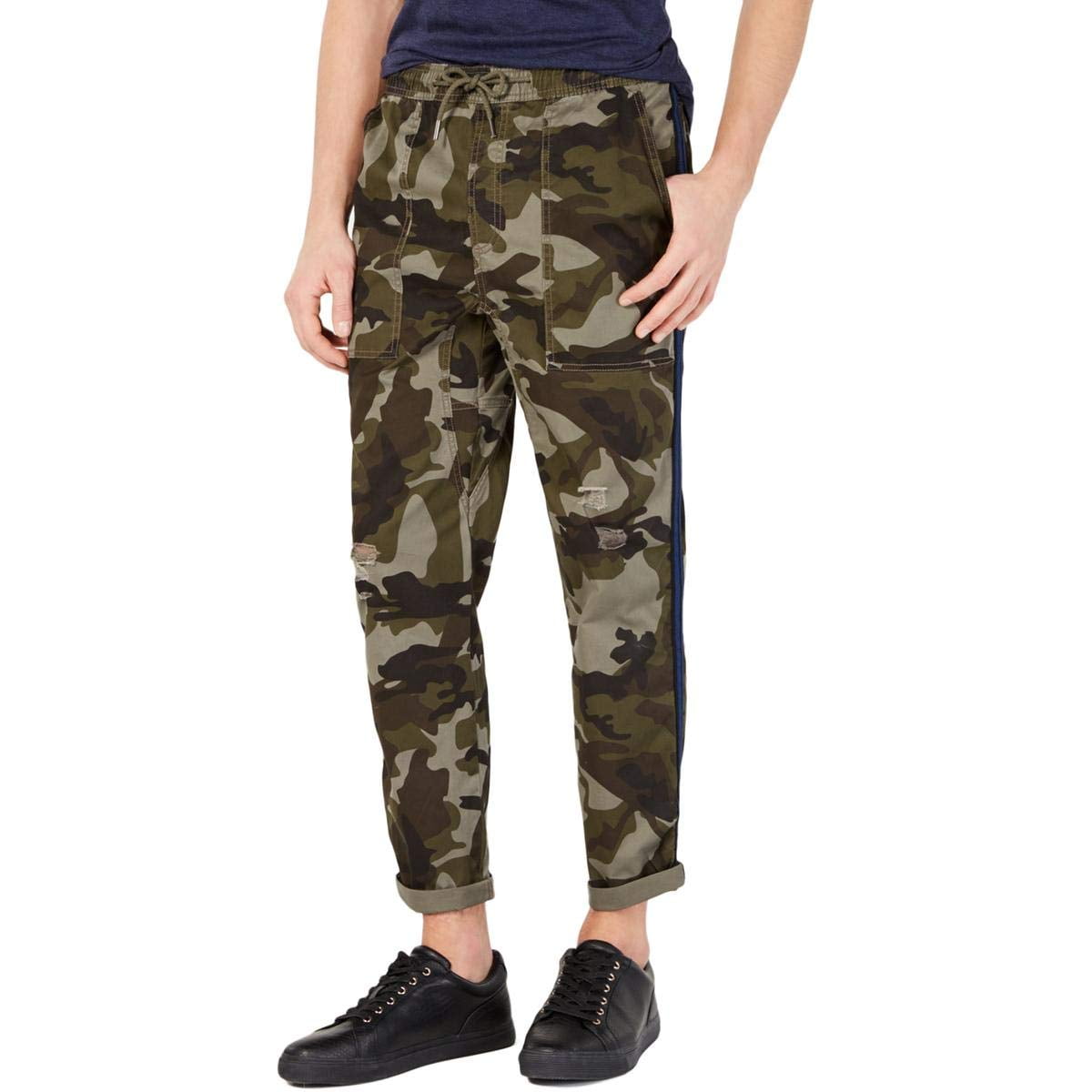 camouflage cuffed pants