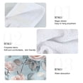 thumbnail image 5 of Wobogo Light Pink Rose Pattern Hand Towel Set of 2 Absorbent for Kitchen and Bathroom With Velcro Hanging Loop 18.2×14in, 5 of 7
