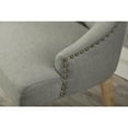 thumbnail image 4 of Solid Wood Button Tufted Hostess Chairs / Upgrade Dining Area with 2 Grey Pieces, 4 of 5