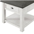 thumbnail image 3 of Martin Svensson Home Monterey Solid Wood End Table, White and Grey, 3 of 4