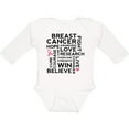 thumbnail image 3 of Inktastic Breast Cancer Awareness Month Saying Boys or Girls Long Sleeve Baby Bodysuit, 3 of 5