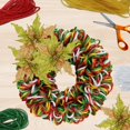 thumbnail image 5 of A1U Christmas Colored Mesh Tubing GREEN, Christmas Holiday Garland Bows Basket Ornaments Accessories Wreaths Bouquet Tree Gifts Themed-Party Ribbon Bows Crafts Decorations, 2 ct. 12-yd. Strands, 5 of 7