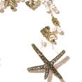 thumbnail image 3 of Diadema de estrella de mar hecha a mano para mujer, diadema de sirena, cuentas de cristal dorado, joyería para el cabello de perlas, corona, accesorios para el cabello de boda, 3 of 5