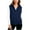 Dark Blue, variant on Womens Casual Sweatshirts Cotton Sleeveless Hooded Outerwear Vest with Pockets Sport Casual Full Zip Hoodie Jacket (XL, White)