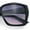 Black - Purple Pink, variant on Womens Classy Oversized Squared Beveled Cut Cat Eye Fashion Sunglasses [Black - Smoke]