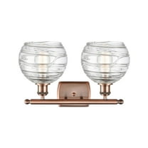 Innovations Lighting - Athens Deco Swirl - 2 Light Bath Vanity In Industrial