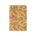 thumbnail image 1 of Banana Hanging Pocket Organizer, Modern Exotic Fruits on a Background of Small Polka Dots, Printed Polyester Storage Bag with Pockets, 14" x 20", Pastel Pink Yellow, 1 of 2