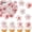 B, variant on Edible Cherry Blossom Wafer Paper Flowers 60 Count, Realistic Sakura Cake Toppers for Cupcakes, Cookies & Professional Food Plating, Style A
