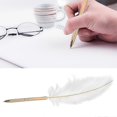 thumbnail image 2 of Stylish White Feather Ballpoint Pen Wedding Writing Pen Business Signature Pen, 2 of 5