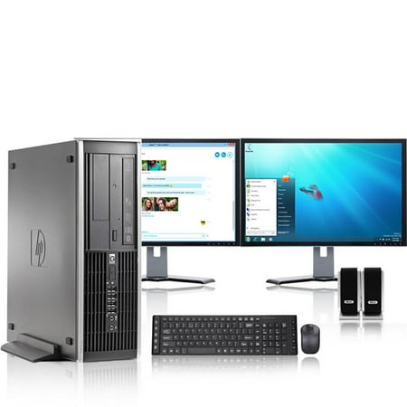 HP DC Desktop Computer 3.2 GHz Core Tower PC, 8GB RAM, 1 TB HDD, Windows 7, ATI , Dual 19