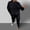 Black, variant on Two Piece Sets for Women Clothes for Women and Womens Trouser Pants Crew Neck Long Sleeve Tops for Women Solid Color Stretchy Women's Blouses Fall Stylish for City Sightseeing in Fall