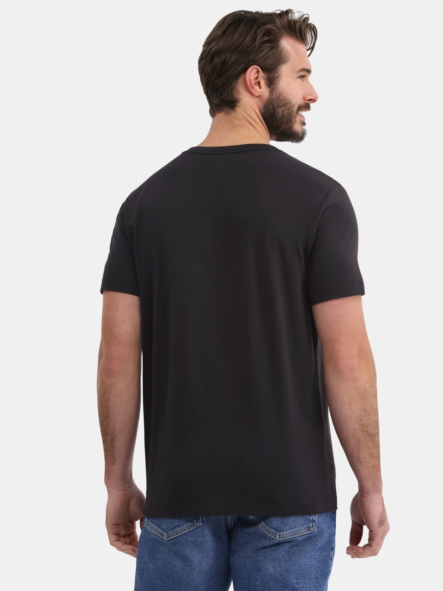 George Men's and Big Men's Lightweight V-Neck Tee with Short Sleeves, Sizes XS-3XL