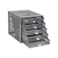 thumbnail image 6 of Mind Reader File Storage Drawers, Desk Organizer, Multi-Purpose, Crafts, 11"L x 14"W x 11"H, Silver, 6 of 9