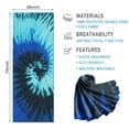 thumbnail image 2 of Colorful Tie Dye Pattern Hot Yoga Mat Towel Non Slip for Hot Yoga - Quick-Drying Yoga Mat Cover with 4 Corner Pockets with Travel Bag - Hot Yoga Towel Non Slip 74"x26", 2 of 6
