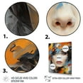 thumbnail image 3 of Designart "Glam Orange Beige composition V" Fashion Wall Art Living Room, 3 of 5
