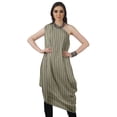 thumbnail image 2 of Moomaya Robe Kurti Sans Manches à une Épaule Imprimée pour Femmes, Vêtement de Créateur Boho pour Fête, 2 of 7