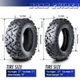 thumbnail image 3 of Full Set ATV UTV Tires 27x9-14 27x9x14 Front & 27x11-14 27x11x14 Rear 6PR Mud, 3 of 9