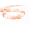 Freeform - Shaped Peach Quartz Crystal Beads Semi Precious Gemstones Size: 18x15mm Crystal Energy Stone Healing Power for Jewelry Making