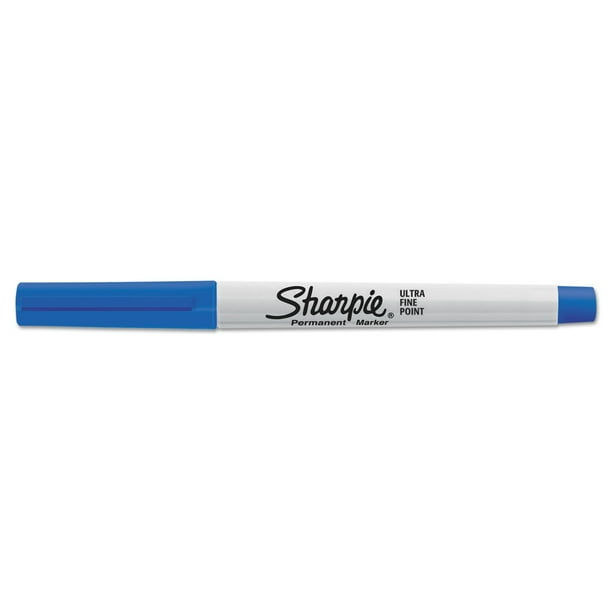 Rotuladores permanentes Sharpie 37003 Ultra Fine Point Blue x12