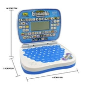 Lekihaqq 1 Packs Interactive Learning Laptop for , Educational Computer Toy with English & Spanish, ABCs, 123s, Music, Math Games, STEM Learning Tablet for Ages 3-6, Portable Early hood Development