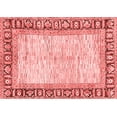 thumbnail image 1 of Ahgly Company Machine Washable Indoor Rectangle Abstract Red Modern Area Rugs, 8' x 10', 1 of 4