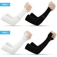 thumbnail image 4 of Mangas 1 par de mangas de brazo de enfriamiento Cubierta de brazo absorbente de protección UV para c Tomshoo  Mangas, 4 of 7