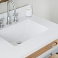 thumbnail image 3 of ARIEL Monroe 73 Inch Double Rectangle Sink Bathroom Vanity With Pure White Quartz Countertop 1.5 Inch Edge In Grey, 3 of 8