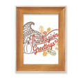 thumbnail image 1 of Thanksgiving Day Line Drawing Pattern Desktop Wooden Photo Frame Display Picture Art Painting Multiple Sets, 1 of 3
