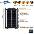 thumbnail image 4 of POWOXI-9W-Solar-Battery-Trickle-Charger-Maintainer -12V Portable Waterproof Solar Panel Trickle Charging Kit for Car, Motorcycle, Boat, Marine, RV, Trailer, Powersports, Snowmobile, etc., 4 of 5