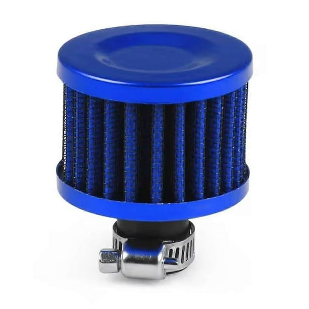 Universal Air Intake Hose 12mm Mushroom Head Motorcycle Turbo Flow Racing (Blue)