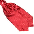 thumbnail image 7 of Kaesi Men's Fashion Smooth Polka Dots Print Ascot Tie Neck Tie Silk Blend Scarf Cravat, 7 of 7