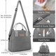 thumbnail image 2 of Lunch Bag Insulated Lunch Tote Bag with Adjustable Strap Reusable Lunch Box for Women/Men/Kids Leakproof Lunch Bags Portable Thermal Cooler Bag for Wo, 2 of 4