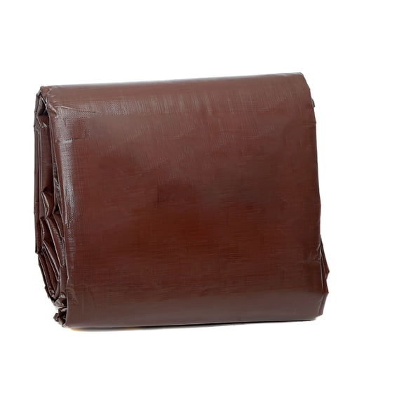 MISSMILE 10' x 10' Super Heavy Duty 8 oz. Tarp Brown