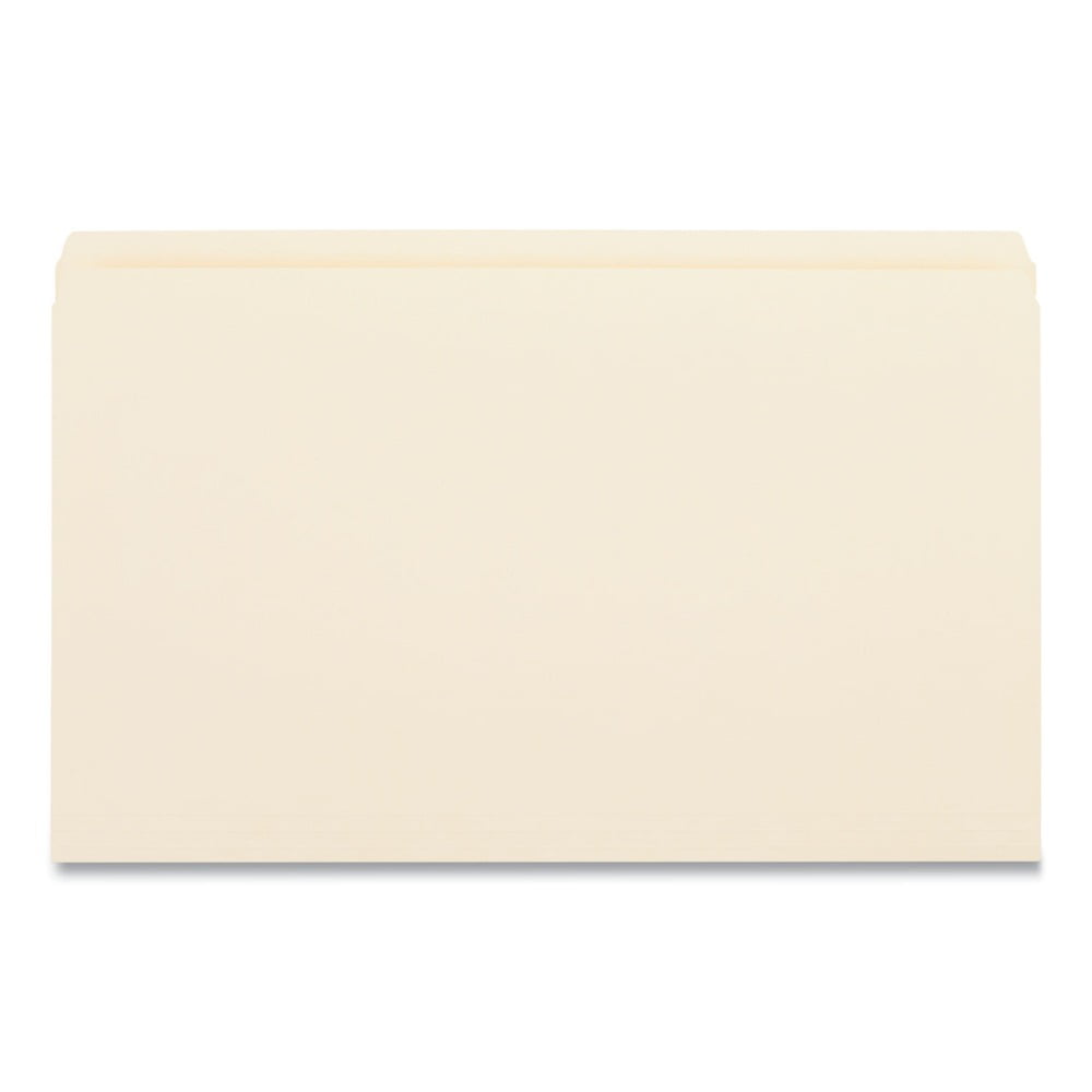 File Folders, Straight Cut, Two-Ply Top Tab, Legal, Manila (100/Box)