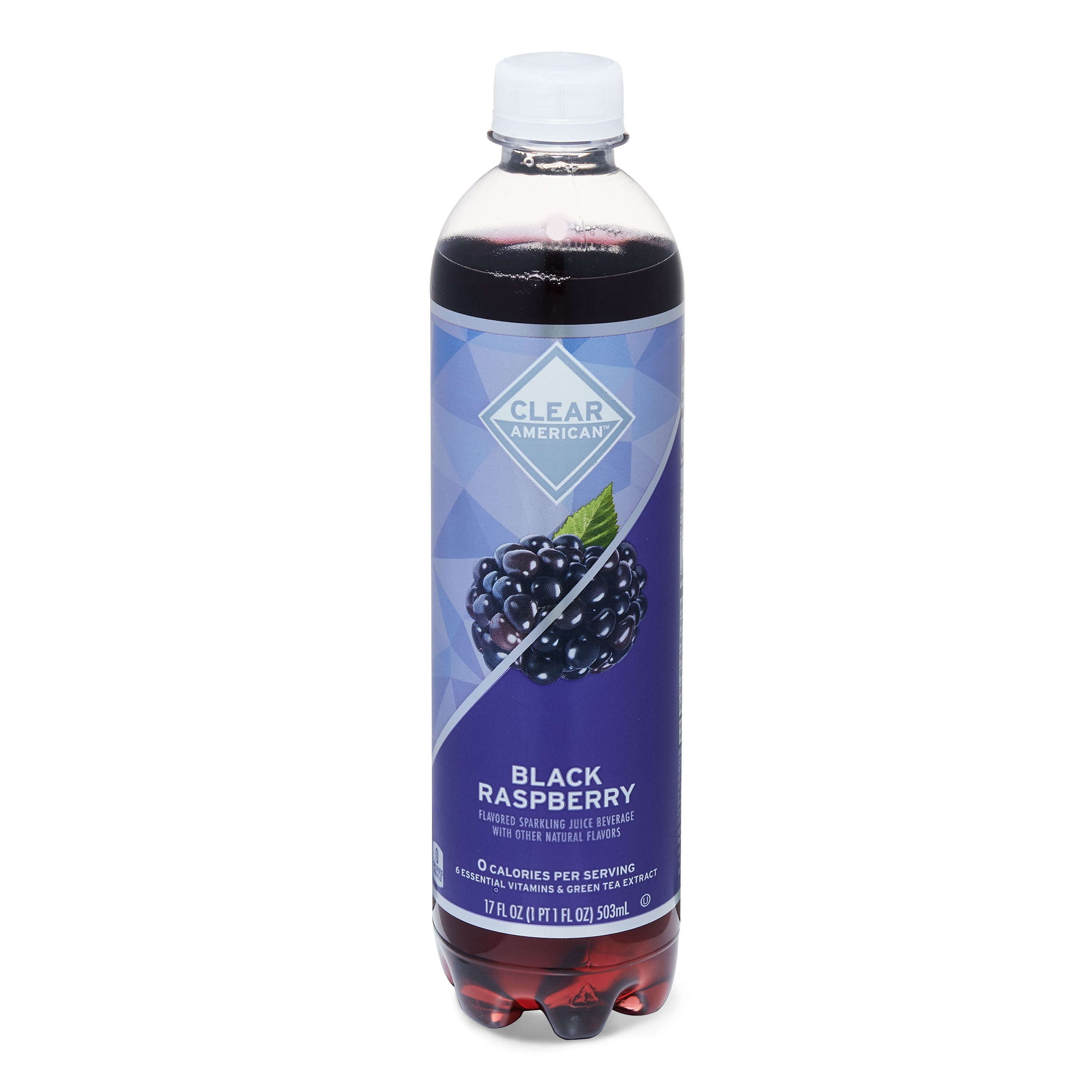 Clear American Ice Black Raspberry Flavored Sparkling Juice Beverage 17 Fl Oz Walmart Com Walmart Com