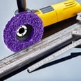 thumbnail image 2 of 5 Pcs Disque de Broyage de Peinture Roue de Ponçage en Acier Inoxydable, Violet, 115mm, Trou Intérieur 22mm, 2 of 9