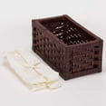 thumbnail image 3 of Household Essentials 3-pc. Paper Rope Utility Basket Set, Brown, 3 of 8
