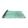 thumbnail image 2 of Ahgly Company Indoor Square Oriental Light Blue Traditional Area Rugs, 6' Square, 2 of 4