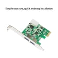 thumbnail image 3 of facefd PCIE USB3.0 Extension Card Desktop Adapting Module Professional Data Transferring Universal 2 Port Adapt Cards Computer Fitting, 3 of 4