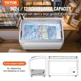 thumbnail image 3 of STAWAY 12.8Cu.ft Commercial Ice Cream Display Case - Gelato Dipping Freezer with Sliding Glass Doors, LED Lighting, Adjustable Temp & Mobile Casters, 3 of 9