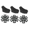 thumbnail image 4 of USHOBE 6 Pcs Embouts de Bâton de Randonnée pour Bâtons de Randonnée et Camping Noir, 4 of 8