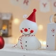 thumbnail image 4 of Fiudx Vela Perfumada de Muñeco de Nieve, Adorable Escultura de Muñeco de Nieve, Cera de Soja y Parafina Aromática, Acogedor Ambiente Invernal, Decoración Navideña, Regalo de Navidad, Tamaño 5 X 4,5 X, 4 of 5