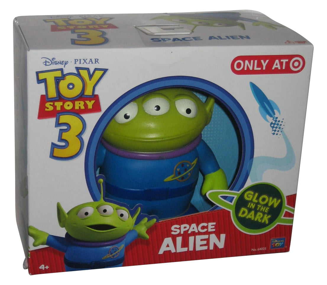 Disney Toy Story Space Alien Mouth Closed Glow In The Dark Thinkway