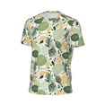 thumbnail image 6 of Wukai Hawaiian Style Print Men's Short-Sleeved Mesh T-Shirt,Quick-Dry Short Sleeve Workout T-Shirt-Medium, 6 of 8